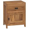 vidaXL sengebord 40x30x50 cm massivt teaktr&aelig;