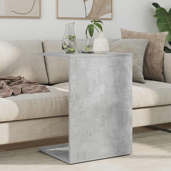 vidaXL Sidebord Beton Gr&aring; 45 x 40 x 62,5 cm Konstrueret tr&aelig;