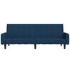 vidaXL 2-personers sovesofa fløjl blå
