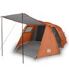 vidaXL 4-personers campingtelt vandt&aelig;t gr&aring; og orange