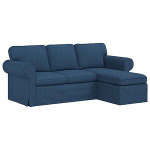 vidaXL Sofa Bl&aring; 215 x 138 x 80 cm Stof