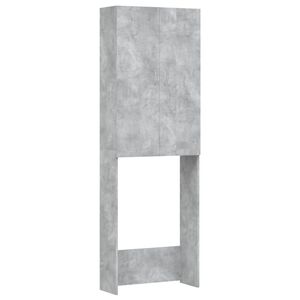 vidaXL vaskemaskineskab 64x25,5x190 cm betongr&aring;