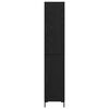 vidaXL Highboard Sort eg 34,5 x 34 x 180 cm Konstrueret tr&aelig;