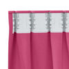 vidaXL M&oslash;rkl&aelig;gningsgardiner med ringe 2 pcs Lys Pink 260 x 140 cm