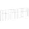 vidaXL Havehegnspane 12 stk. 100 x 30 cm Galvaniseret st&aring;l S&oslash;lv