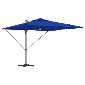 vidaXL Roma Parasol Bl&aring; 286 x 284 x 270 cm Aluminium og Polyester