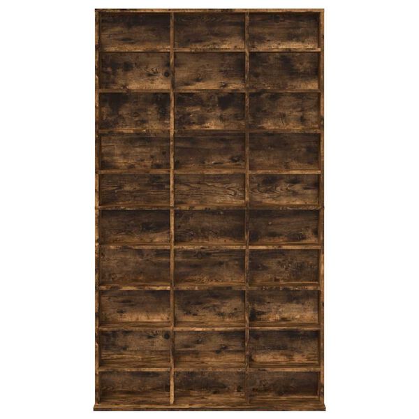 vidaXL reol 102x23x177,5 cm konstrueret træ røget egetræsfarve