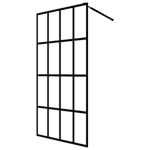 vidaXL bruseafsk&aelig;rmning 80x195 cm h&aelig;rdet glas klart