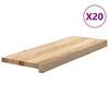 vidaXL trappem&aring;tter 20 stk ubehandlet 70x30x2 cm massivt egetr&aelig;