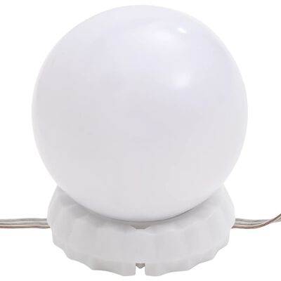 vidaXL lampesæt til spejl 8 LED-lamper varm hvid og kold hvid