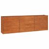 vidaXL h&oslash;jbed 240x40x77 cm cortenst&aring;l rustfarvet
