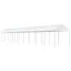 vidaXL pavillon med tag 20,07x2,28x2,69 m polyethylen hvid