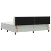 vidaXL Box spring seng med madras Lysegr&aring; 200 x 200 cm Fl&oslash;jl