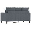vidaXL 2-personers sofa 120 cm velour m&oslash;rkegr&aring;