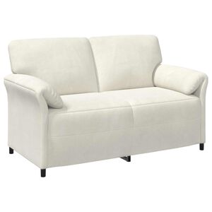 vidaXL 2-personers sofa Cremefarvet 158 x 83 x 95 cm Fl&oslash;jl