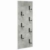 vidaXL V&aelig;gmonteret Jakkeholder V&aelig;gmonteret Beton Gr&aring; 30 x 1,5 x 80 cm