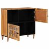 vidaXL Sideboard Naturfarvet 80 x 33,5 x 75 cm Massivt mangotr&aelig;