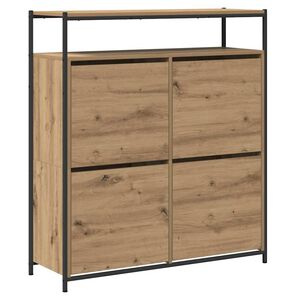 vidaXL Sko skab 100 x 34 x 112 cm Konstrueret tr&aelig; Artisan-eg