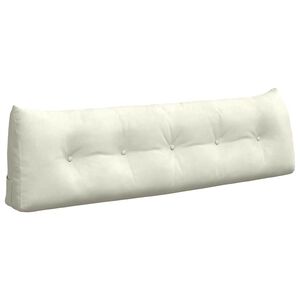 vidaXL Rygpude Creme 160 x 24 x 50 cm Fl&oslash;jl