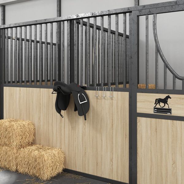 vidaXL spandkrog transportabel galvaniseret st&aring;l s&oslash;lvfarvet