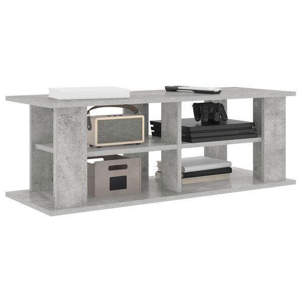 vidaXL TV stand Beton Gr&aring; 96 x 35 x 33,5 cm