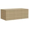 vidaXL opbevaringsboks til haven 984 l polyrattan beige