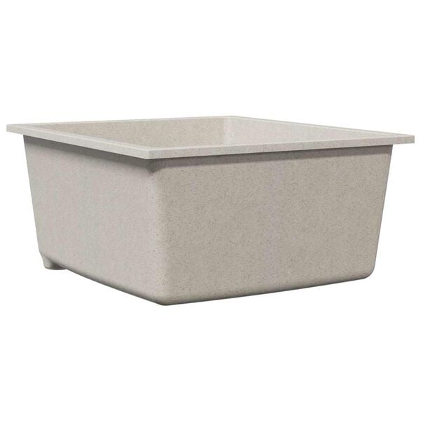 vidaXL K&oslash;kkenvask Beige 38 x 44 x 20 cm Granit