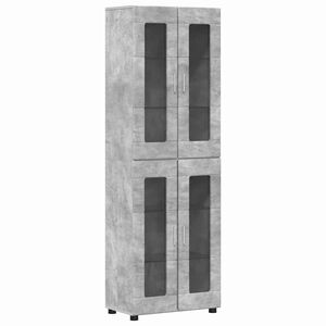 vidaXL Highboard FLORIN Beton Gr&aring; 60 x 35 x 182 cm Konstrueret tr&aelig;