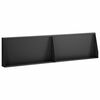vidaXL St&oslash;ttemur 2 stk. 80 x 12 x 40 cm St&aring;l Sort