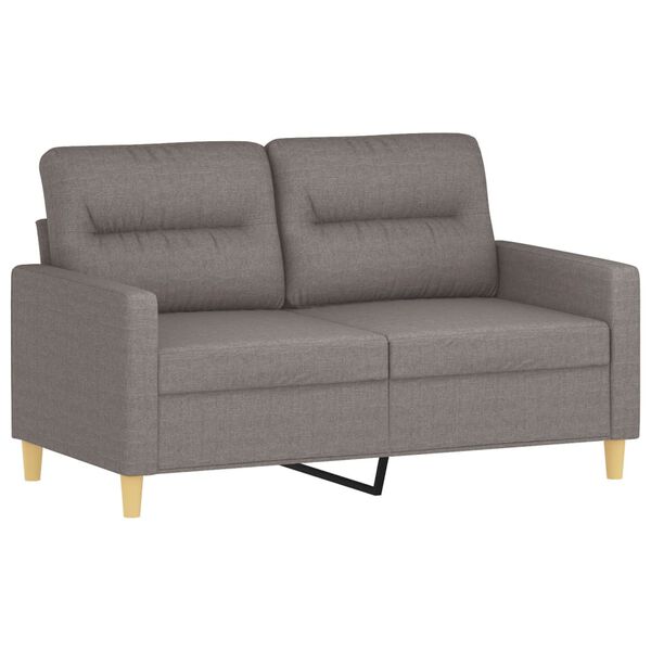 vidaXL 2-personers sofa 120 cm stof gråbrun