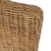 vidaXL spisebordsstole 4 stk. naturlig rattan brun