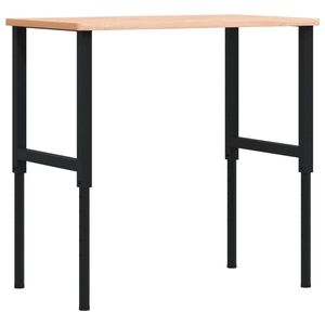 vidaXL arbejdsb&aelig;nk 100x60x(71,5-98) cm massivt b&oslash;getr&aelig; rektangul&aelig;r