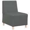 vidaXL Modulsofa enhed uden arme 2 pcs M&oslash;rkegr&aring; 55 x 74 x 82 cm Stof