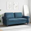 vidaXL 2-personers sofa 140 cm fl&oslash;jl bl&aring;
