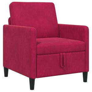 vidaXL Sofa med opbevaring Vinr&oslash;d 72 x 78 x 87 cm Polyester