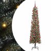 vidaXL Kunstigt juletr&aelig; med stativ Gr&oslash;n 180 cm PVC og plastik og st&aring;l
