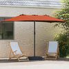 vidaXL Havesol Terrakotta 385 x 209 x 244 cm Stof