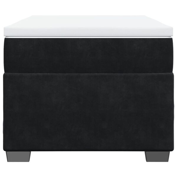 vidaXL kontinentalseng med madras 90x190 cm fl&oslash;jl sort