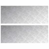 vidaXL Trappe Tread 2 stk. 80 x 30 cm S&oslash;lv Aluminium Rektangul&aelig;r