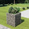 vidaXL gabion-h&oslash;jbed 90x90x100 cm galvaniseret st&aring;l