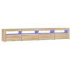 vidaXL tv-skab med LED-lys 240x35x40 cm sonoma-eg