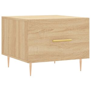 vidaXL sofabord 50x50x40 cm konstrueret tr&aelig; sonoma egetr&aelig;sfarve