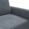 vidaXL 3-personers sofa 180 cm fl&oslash;jl m&oslash;rkegr&aring;