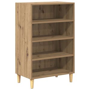 vidaXL Sideboard Artisan Egetr&aelig; 57 x 35 x 89.5 cm Konstrueret tr&aelig;