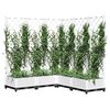vidaXL plantekasse med espalier 120x120x121,5 cm PP hvid