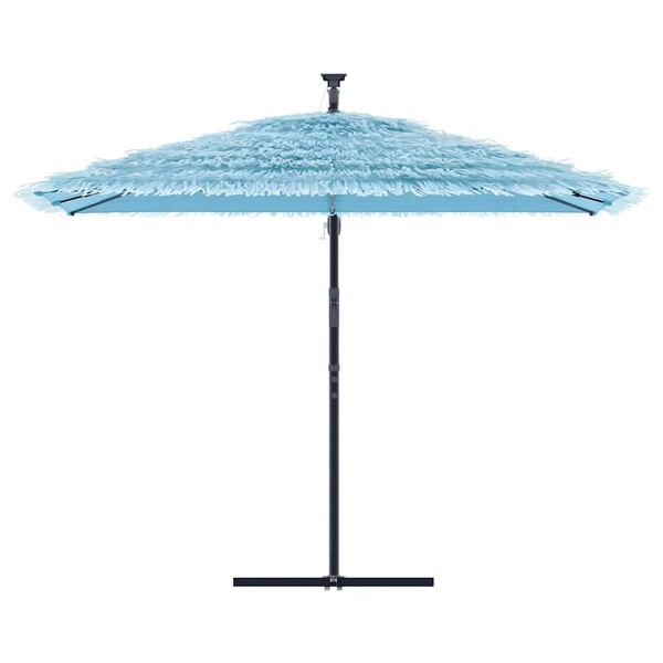 vidaXL haveparasol med st&aring;lstang 290x290x238 cm bl&aring;