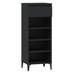 vidaXL skoreol 40x36x105 cm konstrueret tr&aelig; sort