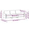vidaXL 3-personers sofa 180 cm fl&oslash;jl m&oslash;rkegr&oslash;n