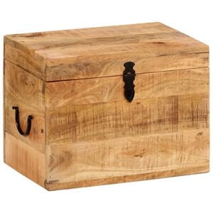 vidaXL opbevaringskasse 39x28x31 cm massivt mangotr&aelig;