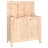 vidaXL vasketøjskurv 88,5x44x76 cm massivt fyrretræ